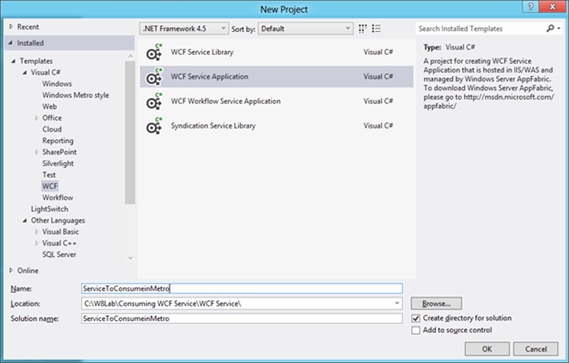 Consuming WCF SOAP Service in Windows 8 Metro Application
